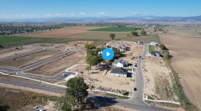 Aerial Tour of Berthoud Harvest Community, Berthoud Colorado